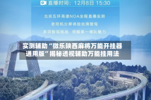 实测辅助“微乐陕西麻将万能开挂器通用版”揭秘透视辅助万能挂用法