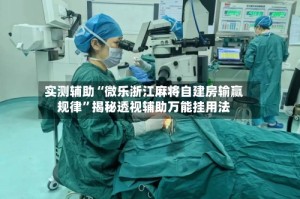 实测辅助“微乐浙江麻将自建房输赢规律”揭秘透视辅助万能挂用法