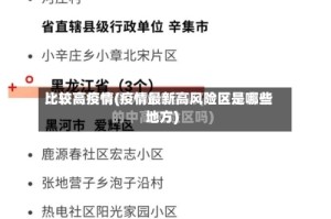 比较高疫情(疫情最新高风险区是哪些地方)
