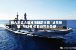 意大利议会批准向印尼捐赠“加里波第”号航母 但并非完全免费