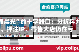 “双面晨光”的十字路口：分拆科力普、押注IP、零售大店仍在亏