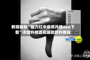教程辅助“魅力红中麻将开挂app下载”详细外挂透视辅助软件教程