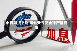 小麦期货上涨 恶劣天气使全球产量受限