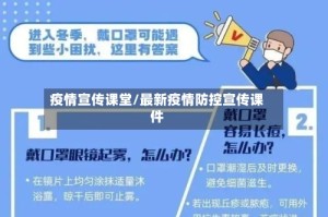 疫情宣传课堂/最新疫情防控宣传课件