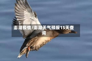 澎湖疫情/澎湖天气预报15天查询