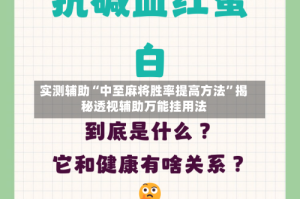 实测辅助“中至麻将胜率提高方法”揭秘透视辅助万能挂用法
