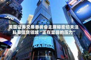 美国证券交易委员会主席称密切关注私募信贷领域“正在显现的压力”