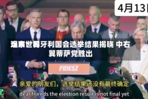 远东世界观察：匈牙利国会选举结果揭晓 中右翼蒂萨党胜出