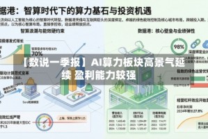 【数说一季报】AI算力板块高景气延续 盈利能力较强