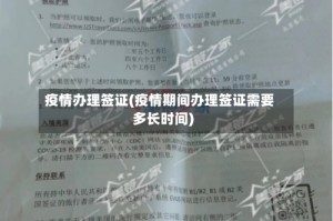 疫情办理签证(疫情期间办理签证需要多长时间)
