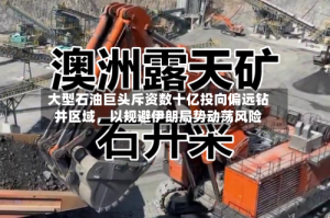 大型石油巨头斥资数十亿投向偏远钻井区域，以规避伊朗局势动荡风险