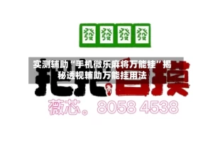 实测辅助“手机微乐麻将万能挂”揭秘透视辅助万能挂用法