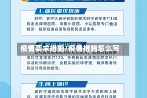 疫情要求措施/疫情措施怎么写