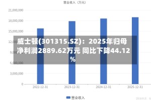 威士顿(301315.SZ)：2025年归母净利润2889.62万元 同比下降44.12%