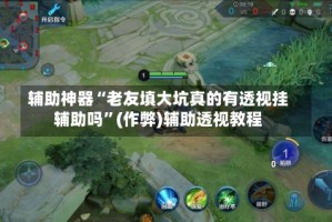 辅助神器“老友填大坑真的有透视挂辅助吗”(作弊)辅助透视教程