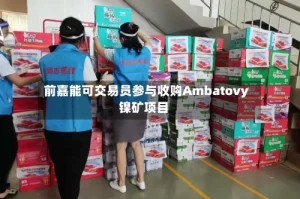 前嘉能可交易员参与收购Ambatovy镍矿项目