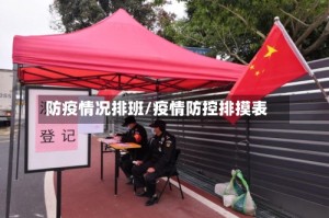 防疫情况排班/疫情防控排摸表