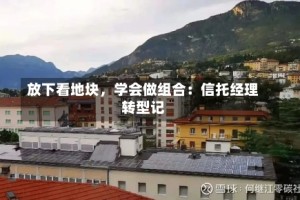放下看地块，学会做组合：信托经理转型记
