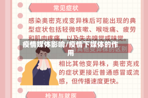 疫情媒体影响/疫情下媒体的作用