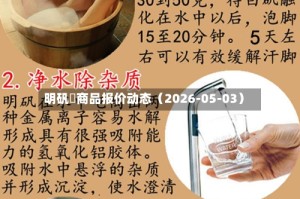 明矾	商品报价动态（2026-05-03）