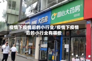 疫情下疫情后的小行业/疫情下疫情后的小行业有哪些