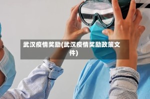 武汉疫情奖励(武汉疫情奖励政策文件)