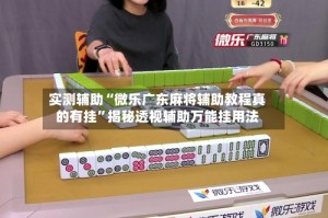 实测辅助“微乐广东麻将辅助教程真的有挂”揭秘透视辅助万能挂用法