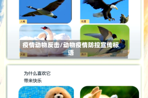 疫情动物反击/动物疫情防控宣传标语