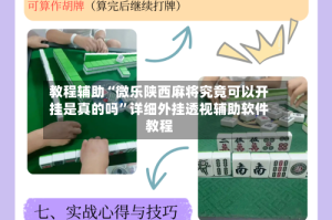 教程辅助“微乐陕西麻将究竟可以开挂是真的吗”详细外挂透视辅助软件教程