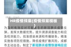 HR疫情预案(疫情预案模板)