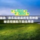 实测辅助“微乐福建麻将专用神器”揭秘透视辅助万能挂用法