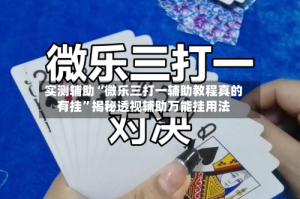 实测辅助“微乐三打一辅助教程真的有挂”揭秘透视辅助万能挂用法