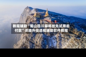 教程辅助“蜀山四川麻将挂先试用后付款”详细外挂透视辅助软件教程