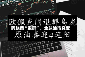 阿联酋“退群”，全球油市突变