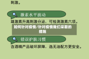 如何针对疫情/针对疫情我们采取的措施