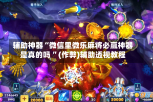 辅助神器“微信里微乐麻将必赢神器是真的吗 ”(作弊)辅助透视教程