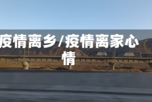 疫情离乡/疫情离家心情