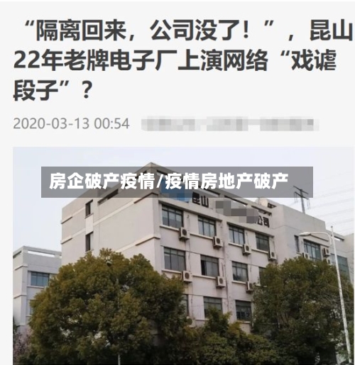 房企破产疫情/疫情房地产破产-第1张图片