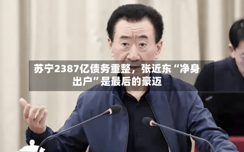 苏宁2387亿债务重整，张近东“净身出户	”是最后的豪迈-第1张图片