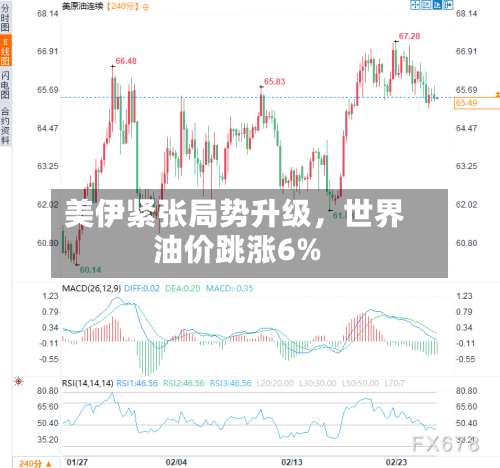美伊紧张局势升级，世界油价跳涨6%-第1张图片