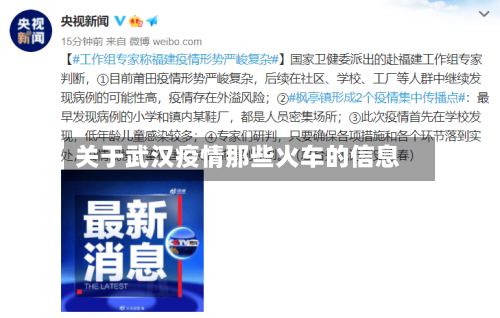 关于武汉疫情那些火车的信息-第1张图片