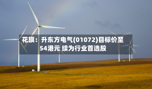 花旗：升东方电气(01072)目标价至54港元 续为行业首选股-第1张图片