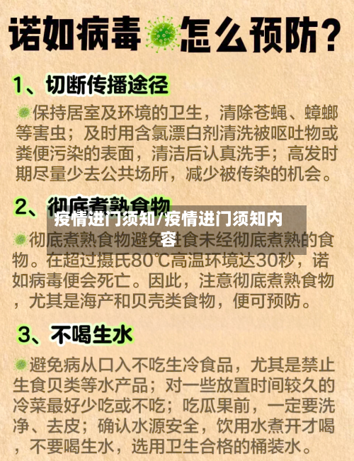 疫情进门须知/疫情进门须知内容-第1张图片