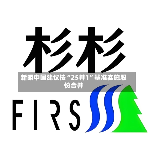 新明中国建议按“25并1	”基准实施股份合并-第1张图片