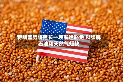 特朗普势将延长一项航运豁免 以缓解石油和天然气短缺-第1张图片