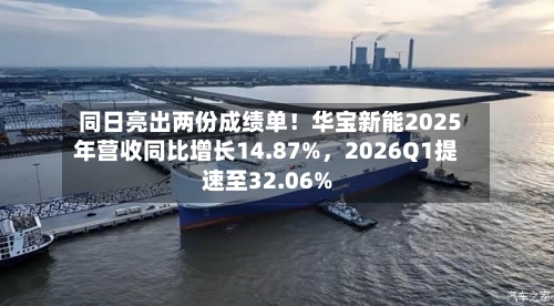 同日亮出两份成绩单！华宝新能2025年营收同比增长14.87%	，2026Q1提速至32.06%-第1张图片