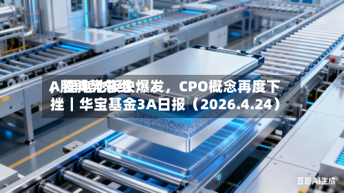 A股弱势总结，锂电池板块爆发	，CPO概念再度下挫｜华宝基金3A日报（2026.4.24）-第1张图片