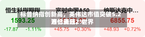 标普纳指创新高，英伟达市值突破5.2万亿美元	，世界油价涨超2%-第1张图片