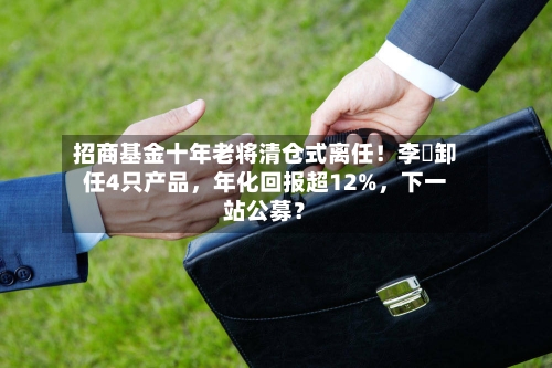招商基金十年老将清仓式离任！李崟卸任4只产品，年化回报超12%，下一站公募？-第1张图片
