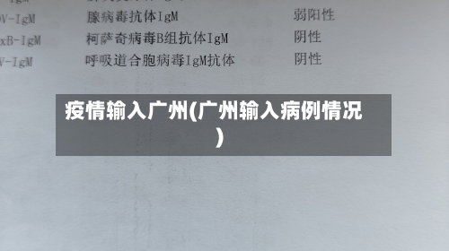 疫情输入广州(广州输入病例情况)-第1张图片